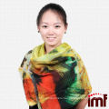 New Arrival Beautiful Painted Scenic Ladies Scarf Decorations Cashmere Modal Fabric